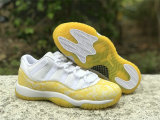 Authentic Air Jordan 11 Low WMNS “Yellow Snakeskin”