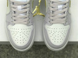 Authentic Air Jordan 1 Low Lemon Wash/White/Barely Grape(Women)