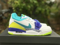 Authentic Jordan Legacy 312 Low GS White/Yellow/Green