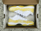 Authentic Air Jordan 11 Low WMNS “Yellow Snakeskin”