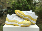Authentic Air Jordan 11 Low WMNS “Yellow Snakeskin”