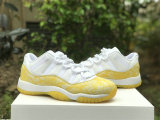 Authentic Air Jordan 11 Low WMNS “Yellow Snakeskin”