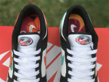 Authentic Nike Dunk Low Black/White/Light Blue/Orange