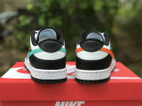 Authentic Nike Dunk Low Black/White/Light Blue/Orange