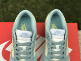 Authentic Nike Dunk Low Light Blue/Sail White/Lemon Yellow