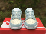 Authentic Nike Dunk Low Light Blue/Sail White/Lemon Yellow