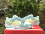 Authentic Nike Dunk Low Light Blue/Sail White/Lemon Yellow