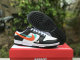 Authentic Nike Dunk Low Black/White/Light Blue/Orange