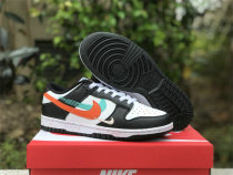Authentic Nike Dunk Low Black/White/Light Blue/Orange Authentic Nike Dunk Low Black/White/Light Blue/Orange