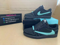 Authentic Travis Scott x Air Jordan 1 Low OG GS Tiffany Blue/Black