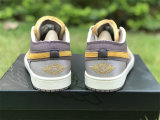 Authentic Air Jordan 1 Low Brume Taupe/Grey/White