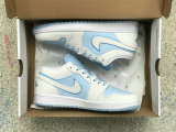 Authentic Air Jordan 1 Low Ice Blue