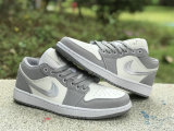Authentic Air Jordan 1 Low “Light Steel Grey”