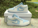 Authentic Air Jordan 1 Low Ice Blue