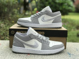 Authentic Air Jordan 1 Low “Light Steel Grey”