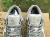 Authentic Air Jordan 1 Low “Light Steel Grey”