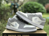 Authentic Air Jordan 1 Low “Light Steel Grey”