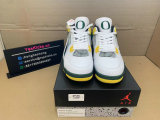 Authentic Air Jordan 4 White/Pine Green/Yellow