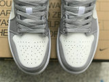 Authentic Air Jordan 1 Low “Light Steel Grey”