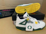 Authentic Air Jordan 4 White/Pine Green/Yellow