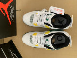 Authentic Air Jordan 4 White/Pine Green/Yellow