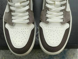 Authentic Air Jordan 1 Mid Sail/Taupe Haze-Fossil Stone