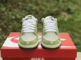 Authentic Nike Dunk Low Summit White/Fluorescent Green/Sakura/Jade Green
