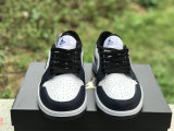 Authentic Air Jordan 1 Low White/Black/Navy