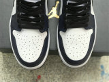 Authentic Air Jordan 1 Low White/Black/Navy