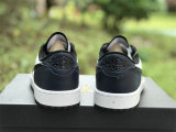 Authentic Air Jordan 1 Low White/Black/Navy