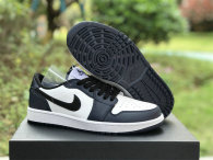 Authentic Air Jordan 1 Low White/Black/Navy