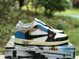 Authentic OFF-WHITE x Air Jordan 1 Low GS