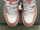 Authentic Air Jordan 1 Mid GS Desert Berry/Coral Chalk/White