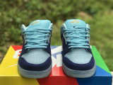 Authentic Run The Jewels x Nike SB Dunk Low Deep Royal Blue/Active Pink-Blue Chill