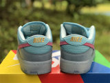 Authentic Run The Jewels x Nike SB Dunk Low Deep Royal Blue/Active Pink-Blue Chill