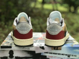 Authentic OFF-WHITE x Air Jordan 1 Low GS Black/Red/White