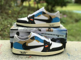 Authentic OFF-WHITE x Air Jordan 1 Low GS