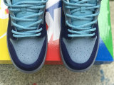 Authentic Run The Jewels x Nike SB Dunk Low Deep Royal Blue/Active Pink-Blue Chill