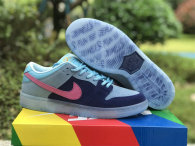 Authentic Run The Jewels x Nike SB Dunk Low Deep Royal Blue/Active Pink-Blue Chill