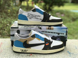 Authentic OFF-WHITE x Air Jordan 1 Low GS