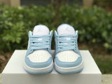 Authentic Air Jordan 1 Low OG GS ICE Blue/White