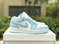 Authentic Air Jordan 1 Low OG GS ICE Blue/White