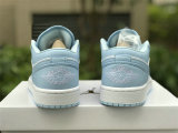 Authentic Air Jordan 1 Low OG GS ICE Blue/White