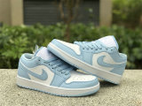 Authentic Air Jordan 1 Low OG GS ICE Blue/White