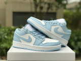 Authentic Air Jordan 1 Low OG GS ICE Blue/White