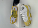 Authentic Air Jordan 11 Low Yellow Snakeskin