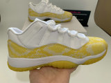 Authentic Air Jordan 11 Low Yellow Snakeskin
