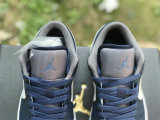 Authentic Air Jordan 1 Low GS True Blue/White/Grey