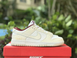 Authentic Nike Dunk Low Rice White/White