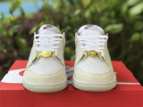 Authentic Nike Dunk Low Rice White/White